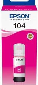 Epson 104 Magenta Botella de Tinta Original - C13T00P340