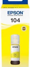 Epson 104 Amarillo Botella de Tinta Original - C13T00P440