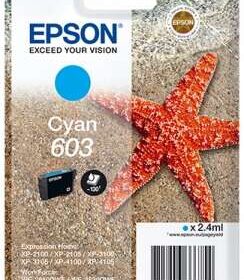 Epson 603 Cyan Cartucho de Tinta Original - C13T03U24010
