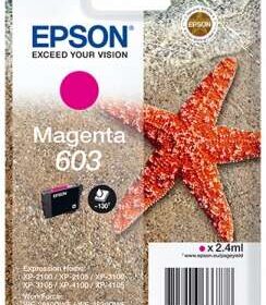 Epson 603 Magenta Cartucho de Tinta Original - C13T03U34010