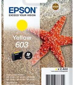Epson 603 Amarillo Cartucho de Tinta Original - C13T03U44010