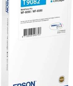 Epson T9082 Cyan Cartucho de Tinta Original - C13T908240