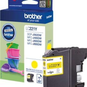 Brother LC221 Amarillo Cartucho de Tinta Original - LC221YBP