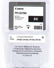 Canon PFI207 Negro Cartucho de Tinta Original - PFI207BK/8789B001