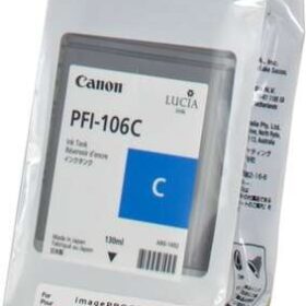 Canon PFI106 Cyan Cartucho de Tinta Original - PFI106C/6622B001