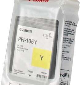 Canon PFI106 Amarillo Cartucho de Tinta Original - PFI106Y/6624B001
