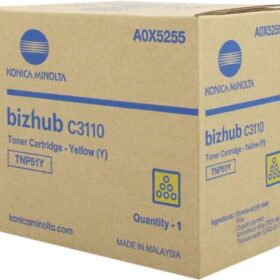 Konica Minolta TNP51 Amarillo Cartucho de Toner Original - TNP51Y/A0X5255