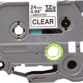 Brother TZe151 Cinta Laminada Original de Etiquetas - Texto negro sobre fondo transparente - Ancho 24mm x 8 metros