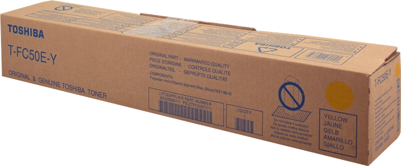 Toshiba T-FC50EY Amarillo Cartucho de Toner Original - 6AJ00000111/6AJ00000225/6AJ00000299