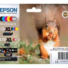 Epson 378XL/478XL Pack de 6 Cartuchos de Tinta Originales - C13T379D4010