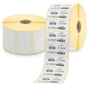 Zebra Z-Perform 1000T Pack de 12 Rollos de Etiquetas Originales Perforadas 38x25 mm - 2580 Unidades por rollo - 880003-025D