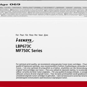 Canon 069 Negro Cartucho de Toner Original - 5094C002