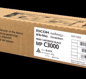 Ricoh Aficio MP-C2500/MP-C3000 Negro Cartucho de Toner Original - 888640/888636/842030