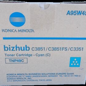 Konica Minolta TNP49 Cyan Cartucho de Toner Original - TNP49C/A95W450