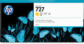 HP F9J78A Amarillo Cartucho de Tinta Original - 727