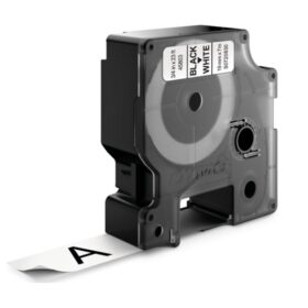 Dymo D1 45803 Cinta de Etiquetas Original para Rotuladora - Texto Negro sobre Fondo Blanco - Ancho 19mm x Largo 7m