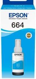 Epson T6642 Cyan Botella de Tinta Original - C13T664240