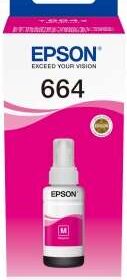 Epson T6643 Magenta Botella de Tinta Original - C13T664340